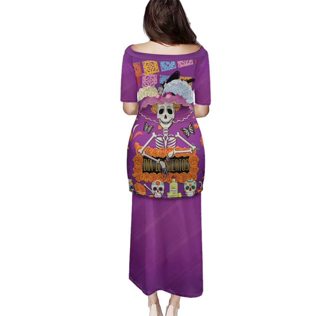 Dia De Muertos Mexico Family Matching Puletasi and Hawaiian Shirt La Calavera Catrina - Wonder Print Shop