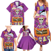 Dia De Muertos Mexico Family Matching Summer Maxi Dress and Hawaiian Shirt La Calavera Catrina - Wonder Print Shop
