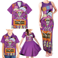 Dia De Muertos Mexico Family Matching Tank Maxi Dress and Hawaiian Shirt La Calavera Catrina - Wonder Print Shop