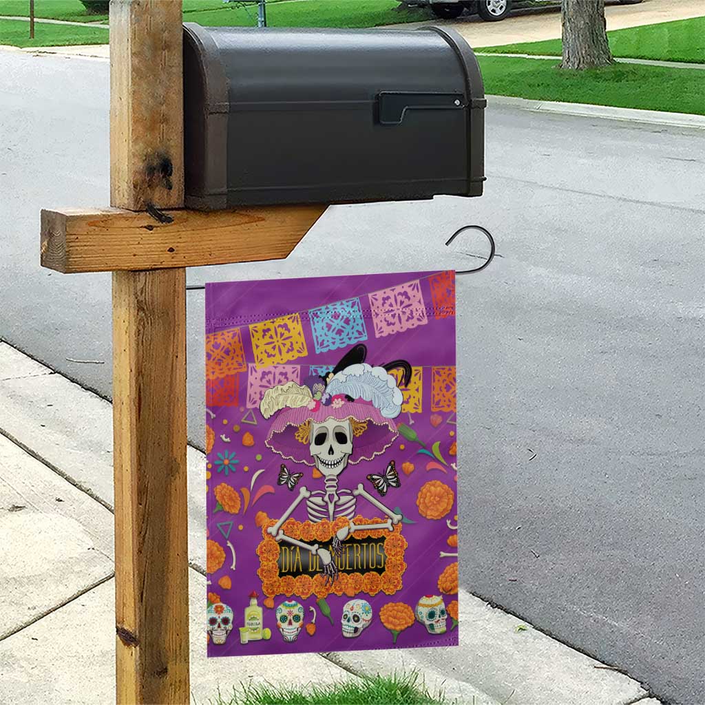 Dia De Muertos Mexico Garden Flag La Calavera Catrina - Wonder Print Shop