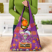 Dia De Muertos Mexico Grocery Bag La Calavera Catrina - Wonder Print Shop
