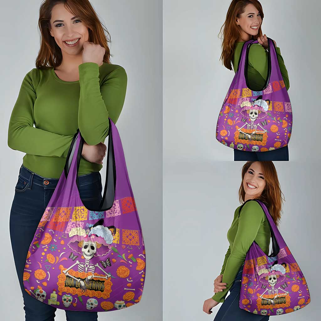 Dia De Muertos Mexico Grocery Bag La Calavera Catrina - Wonder Print Shop