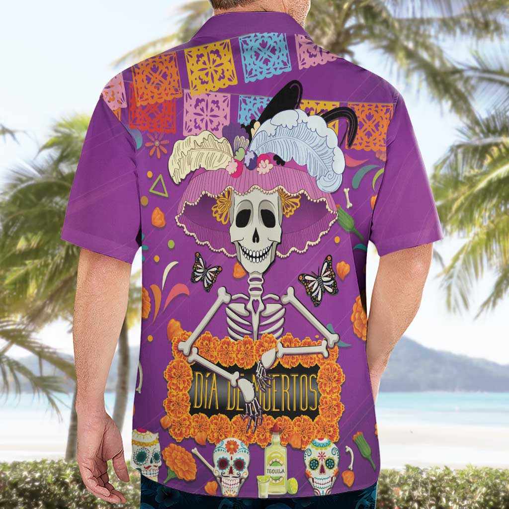 Dia De Muertos Mexico Hawaiian Shirt La Calavera Catrina - Wonder Print Shop