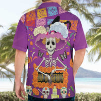 Dia De Muertos Mexico Hawaiian Shirt La Calavera Catrina - Wonder Print Shop