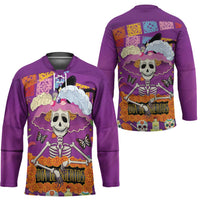 Dia De Muertos Mexico Hockey Jersey La Calavera Catrina - Wonder Print Shop