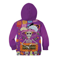 Dia De Muertos Mexico Kid Hoodie La Calavera Catrina - Wonder Print Shop