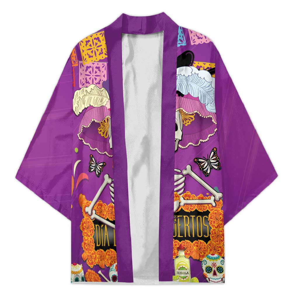 Dia De Muertos Mexico Kimono La Calavera Catrina - Wonder Print Shop