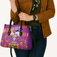 Dia De Muertos Mexico Leather Bag La Calavera Catrina - Wonder Print Shop