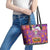 Dia De Muertos Mexico Leather Tote Bag La Calavera Catrina - Wonder Print Shop