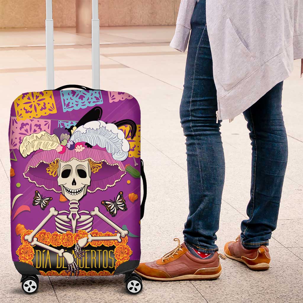 Dia De Muertos Mexico Luggage Cover La Calavera Catrina - Wonder Print Shop