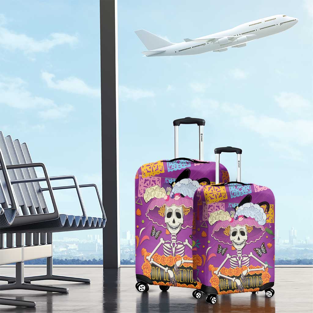 Dia De Muertos Mexico Luggage Cover La Calavera Catrina - Wonder Print Shop
