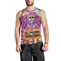 Dia De Muertos Mexico Men Tank Top La Calavera Catrina - Wonder Print Shop