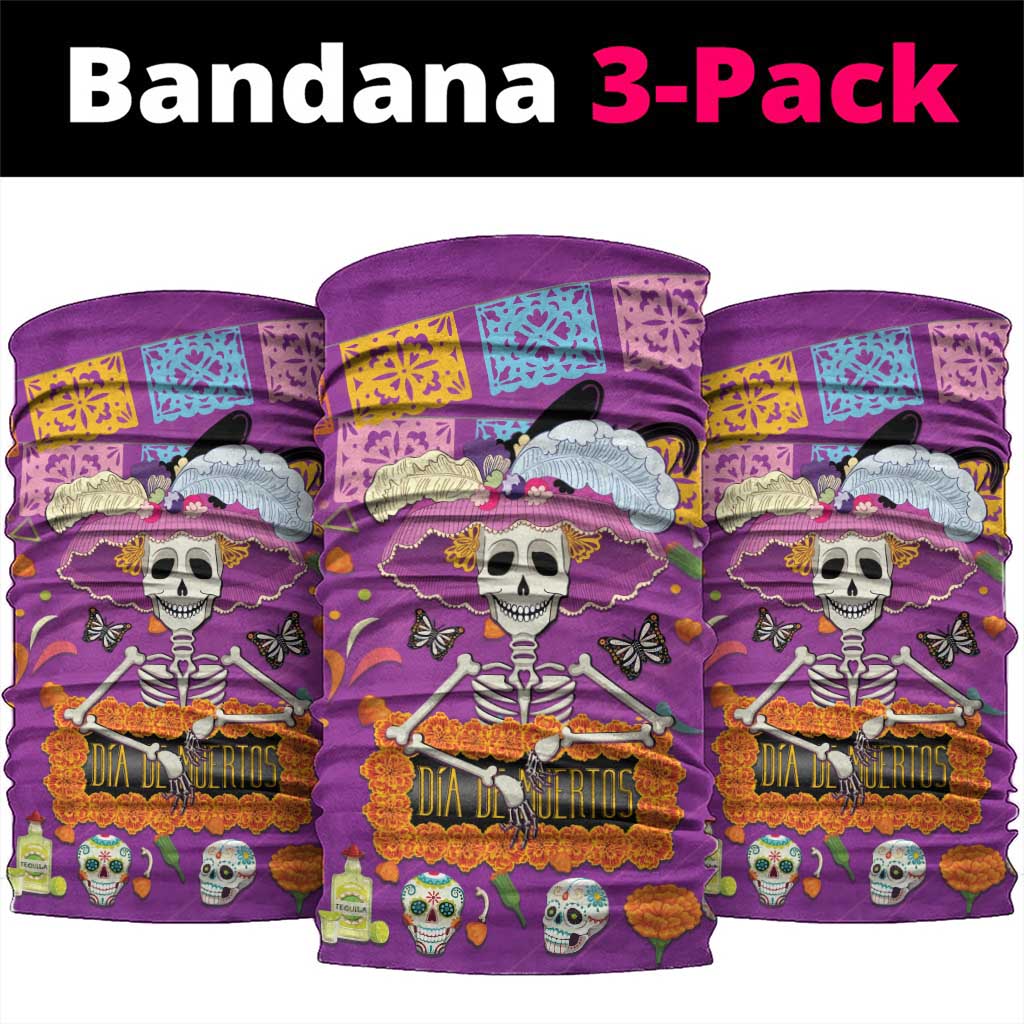 Dia De Muertos Mexico Neck Gaiter La Calavera Catrina - Wonder Print Shop