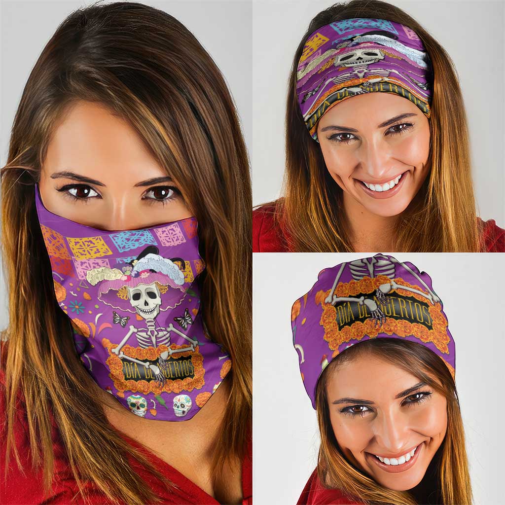 Dia De Muertos Mexico Neck Gaiter La Calavera Catrina - Wonder Print Shop