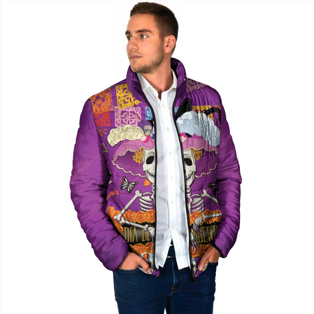 Dia De Muertos Mexico Padded Jacket La Calavera Catrina - Wonder Print Shop