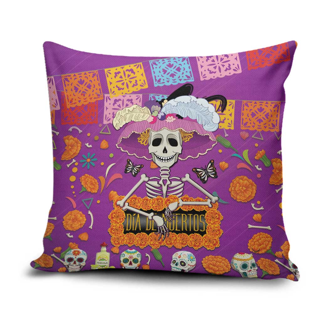 Dia De Muertos Mexico Pillow Cover La Calavera Catrina - Wonder Print Shop