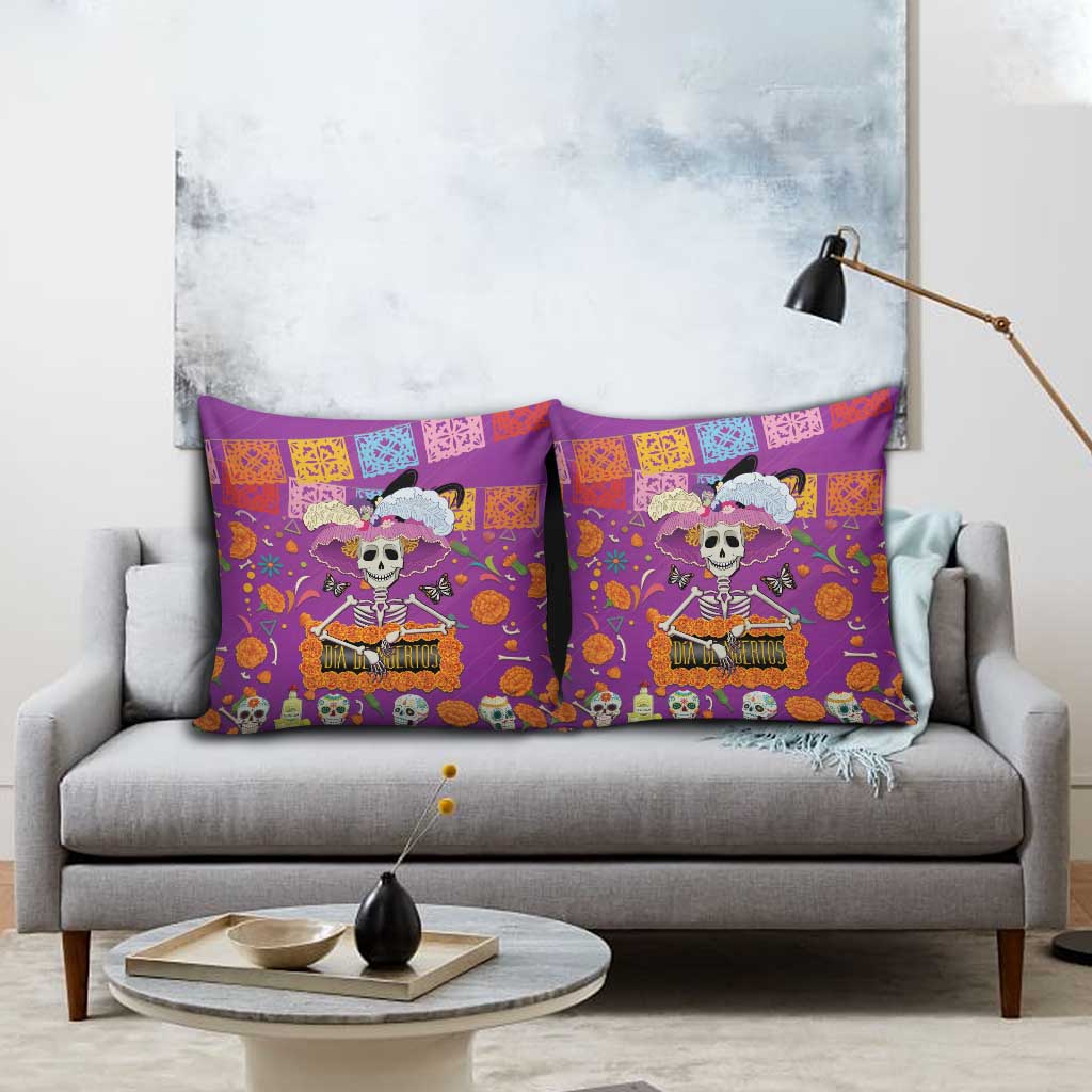 Dia De Muertos Mexico Pillow Cover La Calavera Catrina - Wonder Print Shop