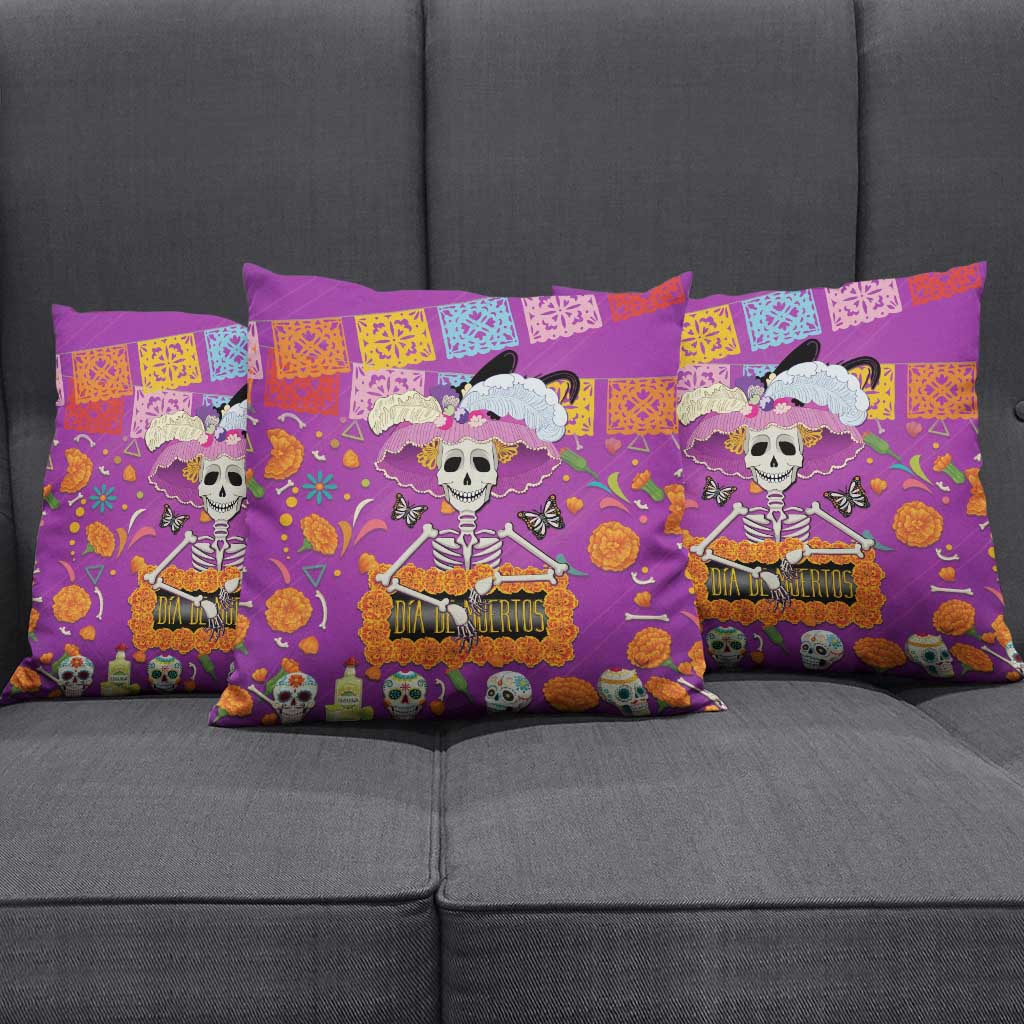 Dia De Muertos Mexico Pillow Cover La Calavera Catrina - Wonder Print Shop