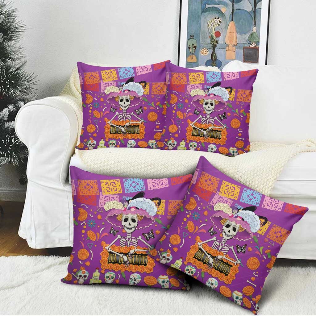 Dia De Muertos Mexico Pillow Cover La Calavera Catrina - Wonder Print Shop