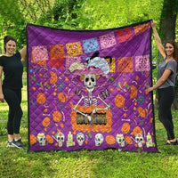 Dia De Muertos Mexico Quilt La Calavera Catrina - Wonder Print Shop