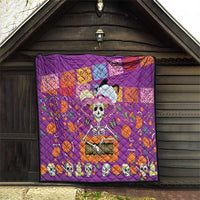 Dia De Muertos Mexico Quilt La Calavera Catrina - Wonder Print Shop