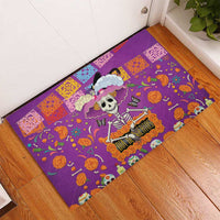 Dia De Muertos Mexico Rubber Doormat La Calavera Catrina - Wonder Print Shop