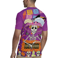 Dia De Muertos Mexico Rugby Jersey La Calavera Catrina - Wonder Print Shop