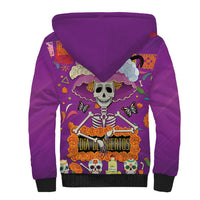 Dia De Muertos Mexico Sherpa Hoodie La Calavera Catrina - Wonder Print Shop