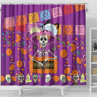 Dia De Muertos Mexico Shower Curtain La Calavera Catrina - Wonder Print Shop