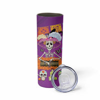 Dia De Muertos Mexico Skinny Tumbler La Calavera Catrina - Wonder Print Shop