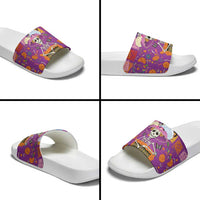 Dia De Muertos Mexico Slide Sandals La Calavera Catrina - Wonder Print Shop