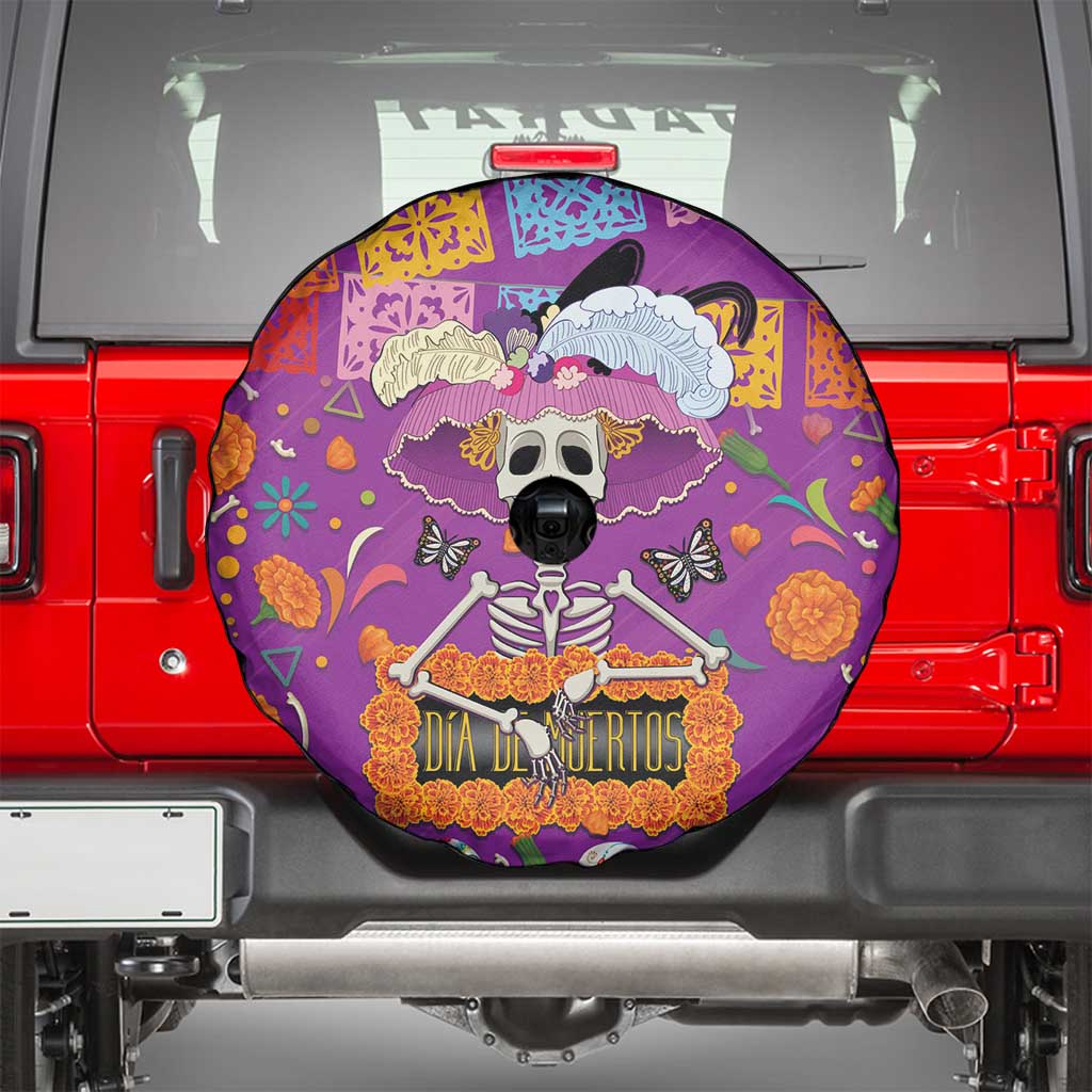 Dia De Muertos Mexico Spare Tire Cover La Calavera Catrina - Wonder Print Shop