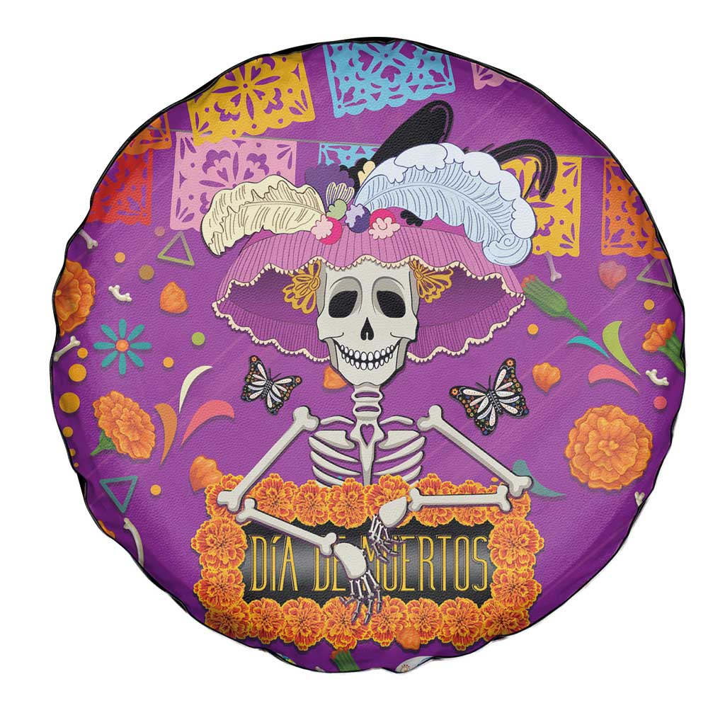 Dia De Muertos Mexico Spare Tire Cover La Calavera Catrina - Wonder Print Shop