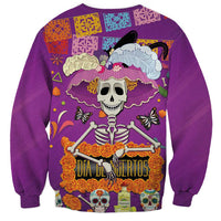 Dia De Muertos Mexico Sweatshirt La Calavera Catrina - Wonder Print Shop