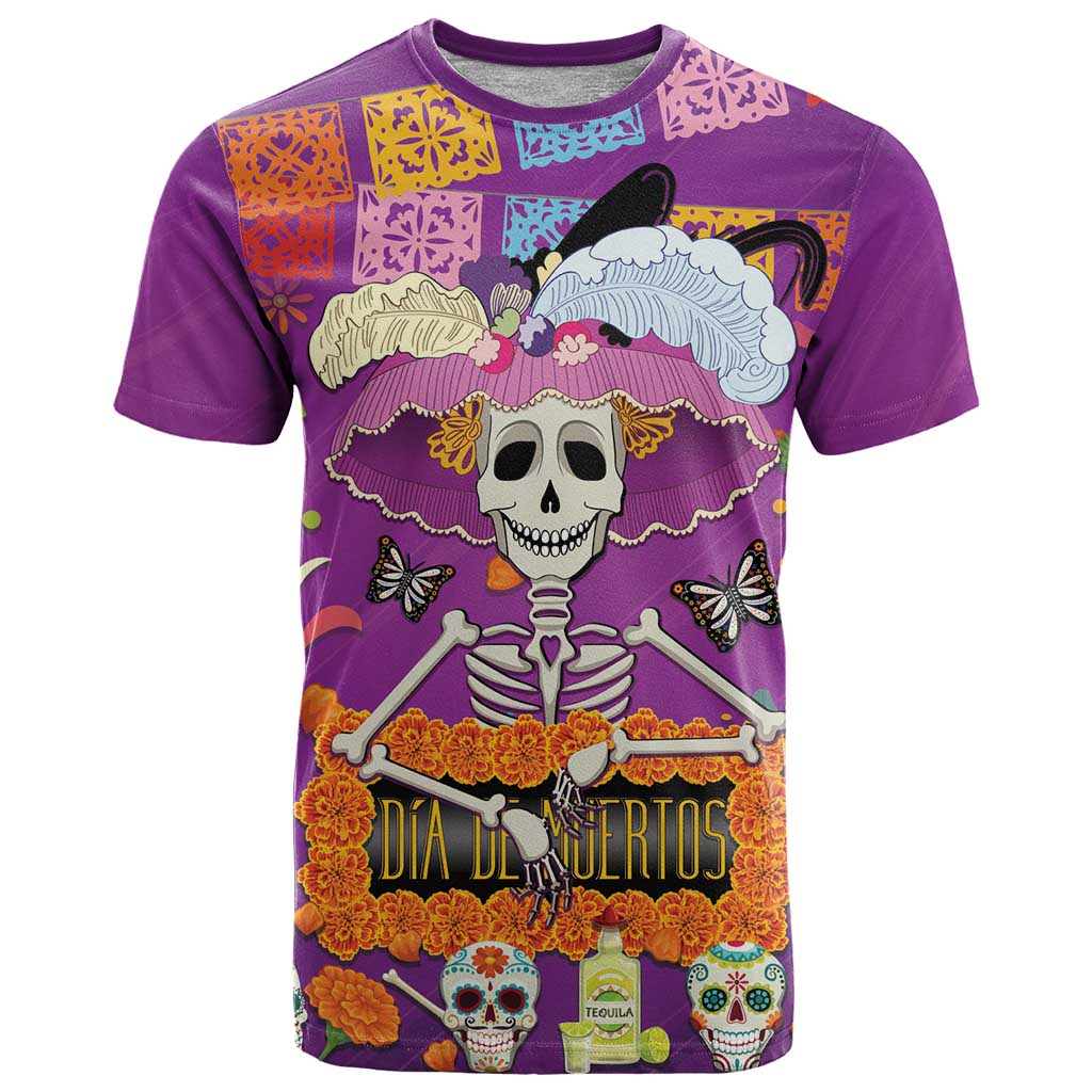 Dia De Muertos Mexico T Shirt La Calavera Catrina - Wonder Print Shop