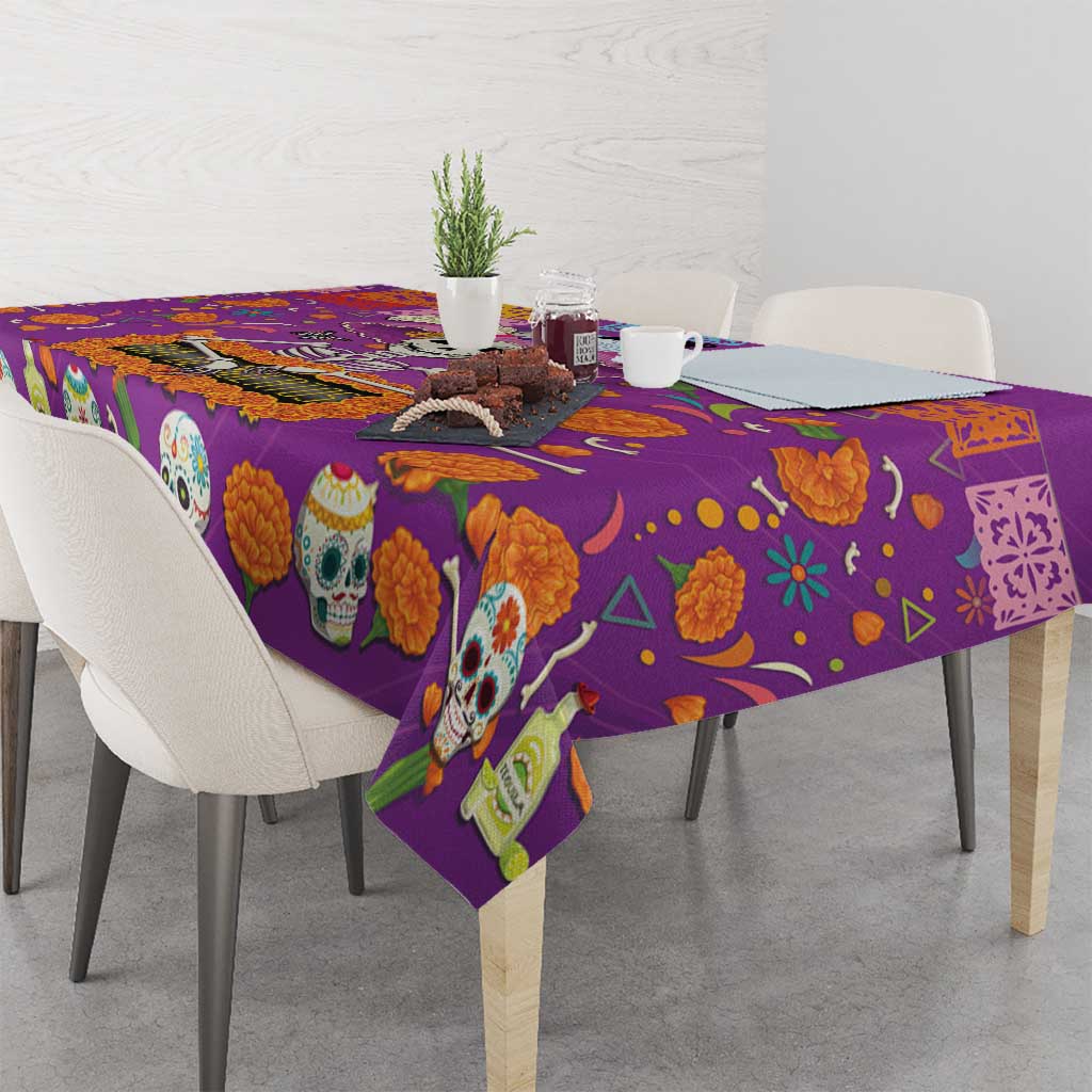 Dia De Muertos Mexico Tablecloth La Calavera Catrina - Wonder Print Shop