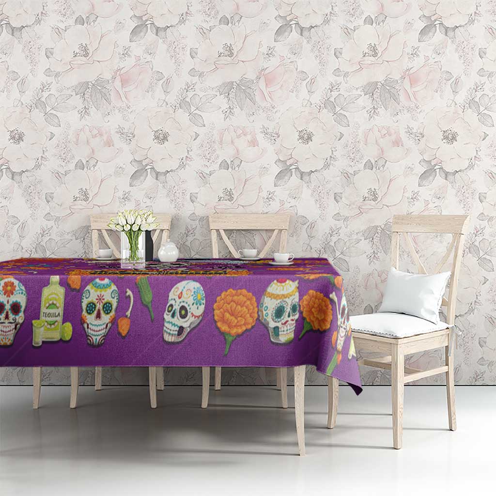 Dia De Muertos Mexico Tablecloth La Calavera Catrina - Wonder Print Shop