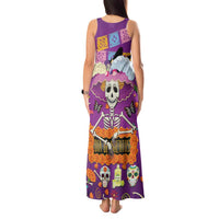 Dia De Muertos Mexico Tank Maxi Dress La Calavera Catrina - Wonder Print Shop