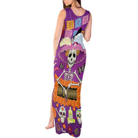 Dia De Muertos Mexico Tank Maxi Dress La Calavera Catrina - Wonder Print Shop