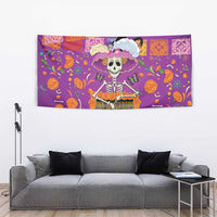 Dia De Muertos Mexico Tapestry La Calavera Catrina - Wonder Print Shop
