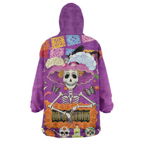 Dia De Muertos Mexico Wearable Blanket Hoodie La Calavera Catrina - Wonder Print Shop