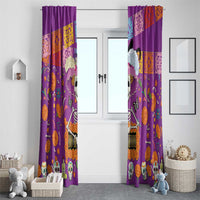 Dia De Muertos Mexico Window Curtain La Calavera Catrina - Wonder Print Shop