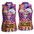 Dia De Muertos Mexico Women Sleeveless Polo Shirt La Calavera Catrina - Wonder Print Shop