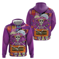 Dia De Muertos Mexico Zip Hoodie La Calavera Catrina - Wonder Print Shop