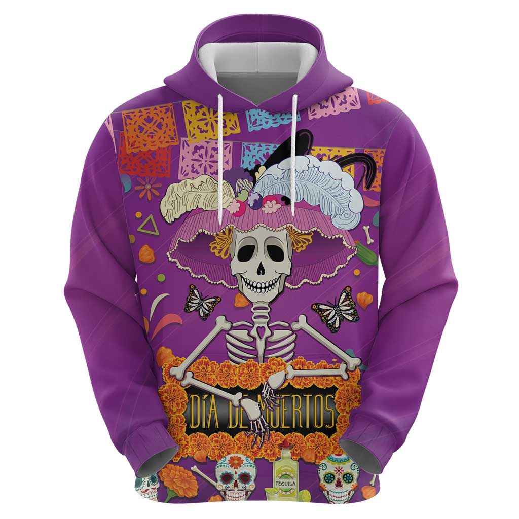 Dia De Muertos Mexico Zip Hoodie La Calavera Catrina - Wonder Print Shop