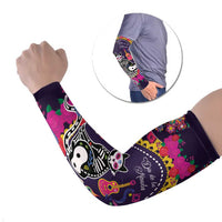 Mexico Day Of The Dead Arm Sleeves Cat Skeleton Dia De Los Meowtos - Wonder Print Shop