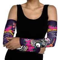 Mexico Day Of The Dead Arm Sleeves Cat Skeleton Dia De Los Meowtos - Wonder Print Shop