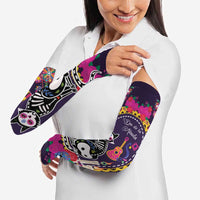 Mexico Day Of The Dead Arm Sleeves Cat Skeleton Dia De Los Meowtos - Wonder Print Shop