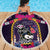Mexico Day Of The Dead Beach Blanket Cat Skeleton Dia De Los Meowtos - Wonder Print Shop