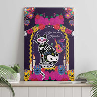 Mexico Day Of The Dead Canvas Wall Art Cat Skeleton Dia De Los Meowtos - Wonder Print Shop